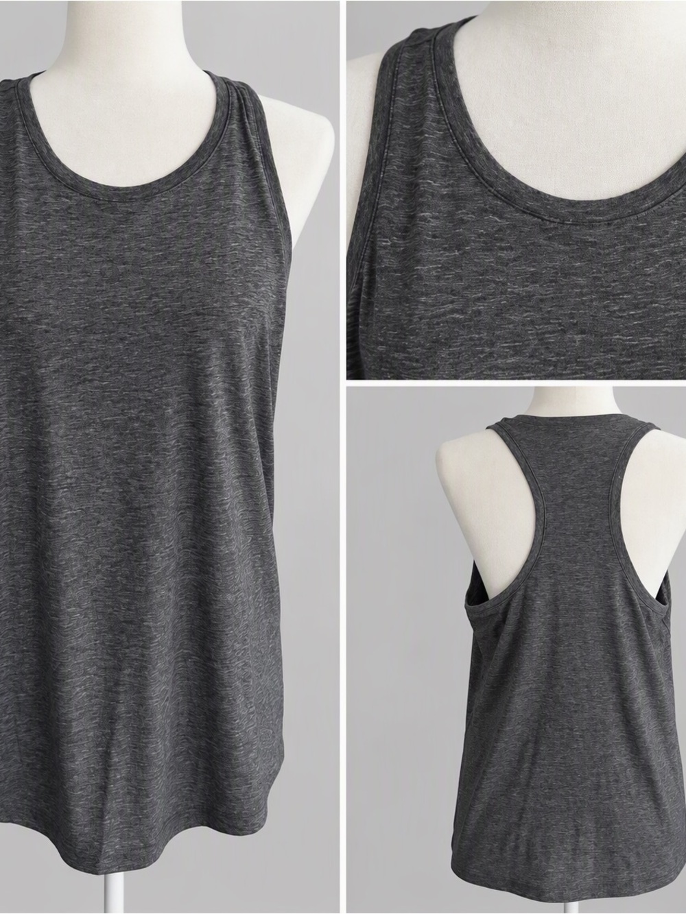 Outdoor Voices Charcoal Gray Racerback Tank
